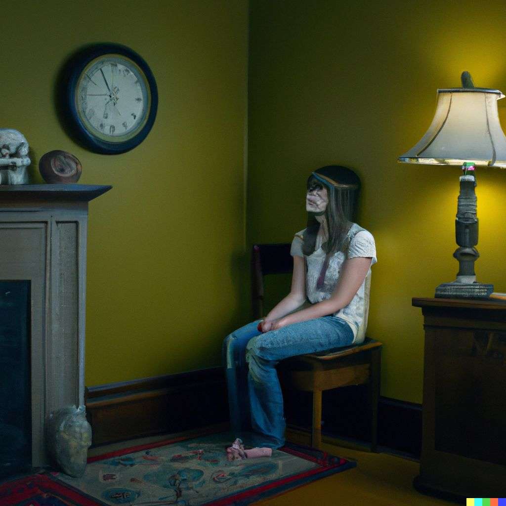 a representation of anxiety, photograph taken by Gregory Crewdson